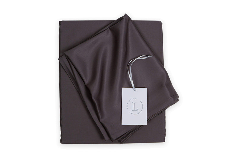 Bamboo Fitted sheet, 34cm deep, reuseable bamboo fabric outer bags. Lakeland Slate