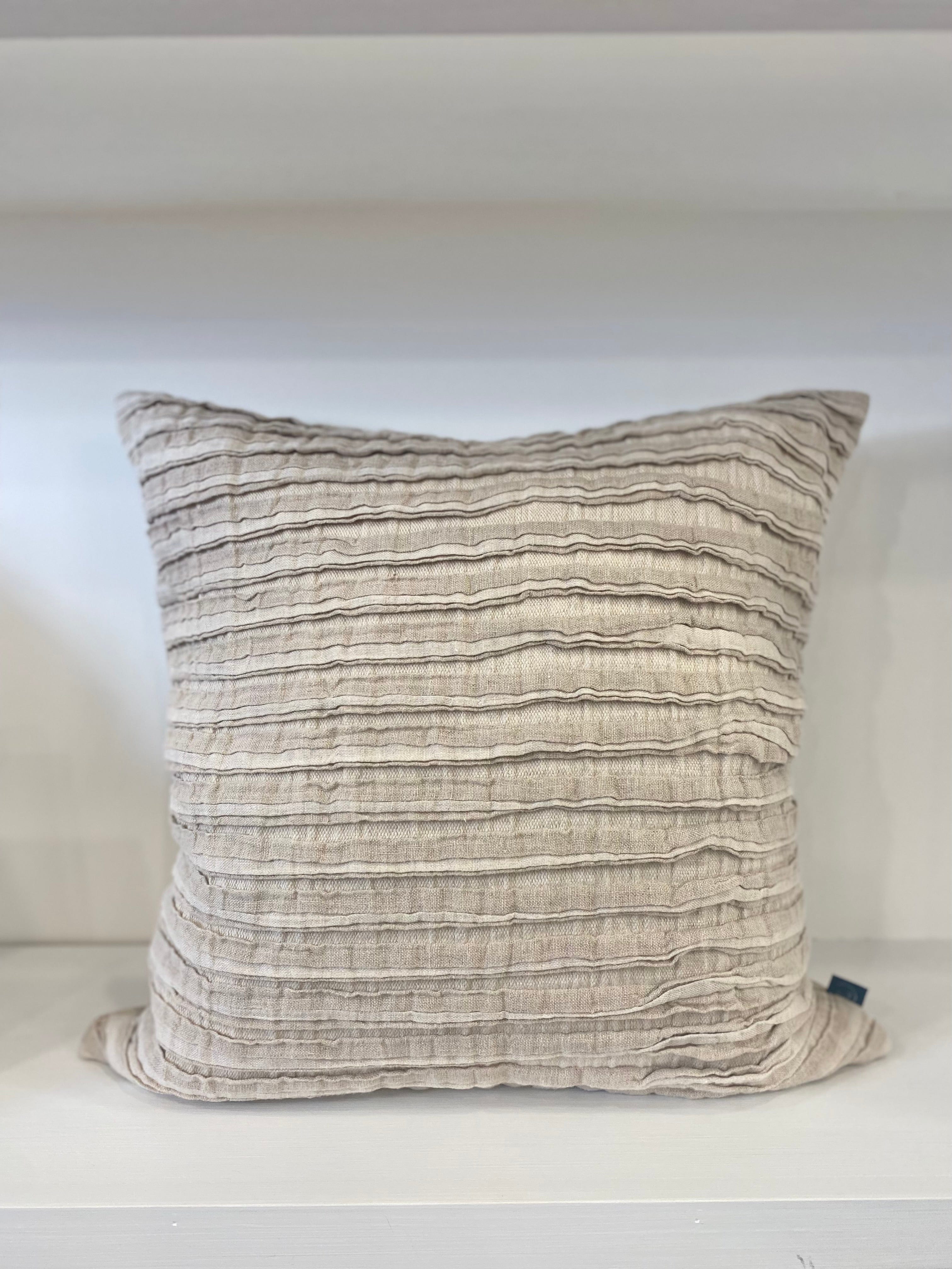 Pure Linen Frill Cushion