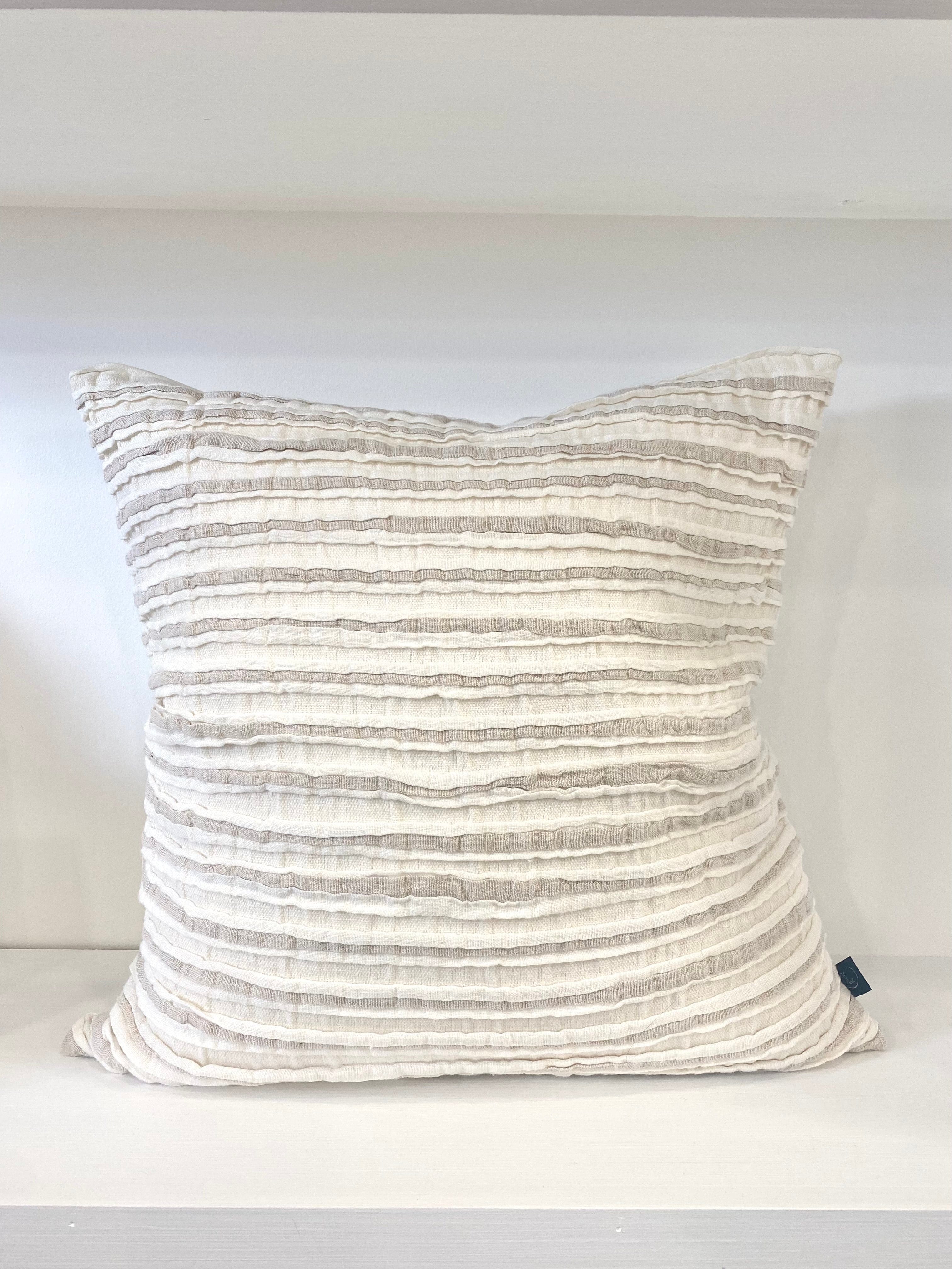 Pure Linen Frill Cushion