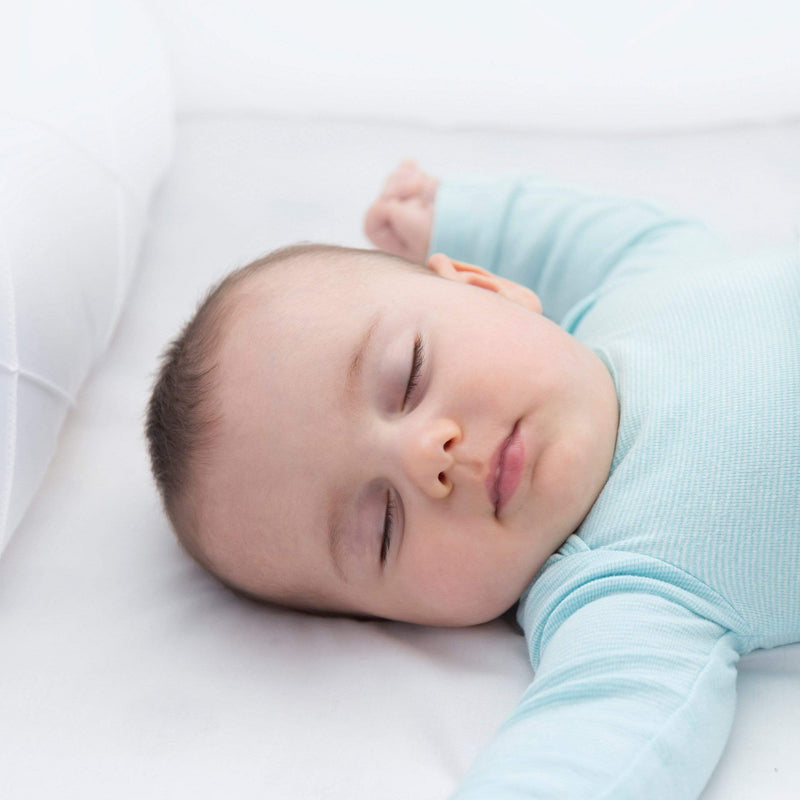 Little Lune Bamboo Cot bed Fitted Sheet - Whispering White
